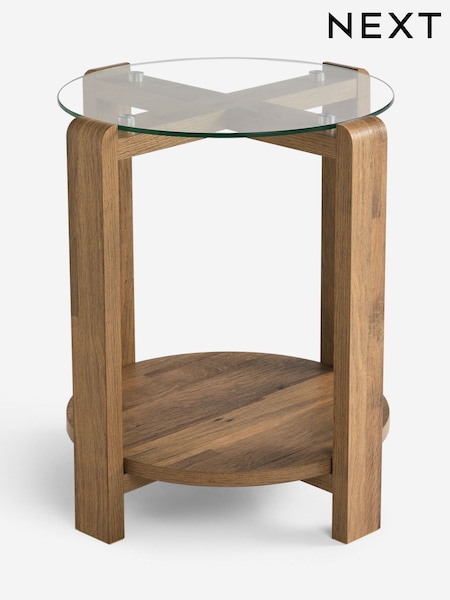 Dark Natural Side Table (F42536) | £125