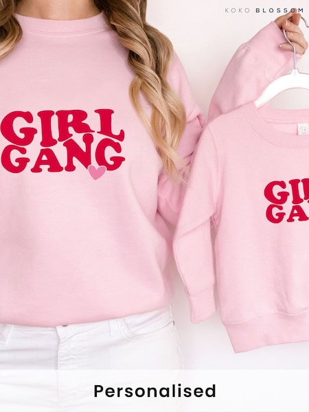 Personalised Adult Girl Gang Sweatshirt by Koko Blossom (F42580) | £30