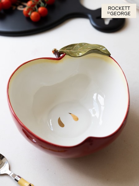 Rockett St George Red Italiana Chic Apple Serving Bowl (F42686) | £36