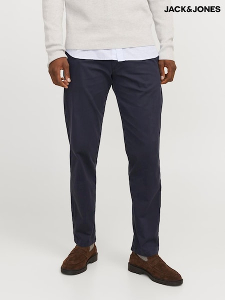 JACK & JONES Blue Relaxed Fit Chino Trousers (F42867) | £35
