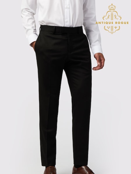 Antique Rogue Black Texture Trousers (F42871) | £74