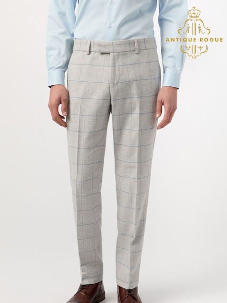 Antique Rogue Natural Powell Check Tweed Trousers (F42909) | £84