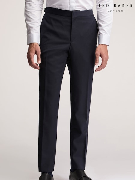 Ted Baker Blue Breen Tuxedo Slim Trousers (F42940) | £140