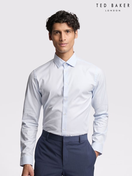 Ted Baker Blue Maine Micro Geo Slim Shirt (F42955) | £79