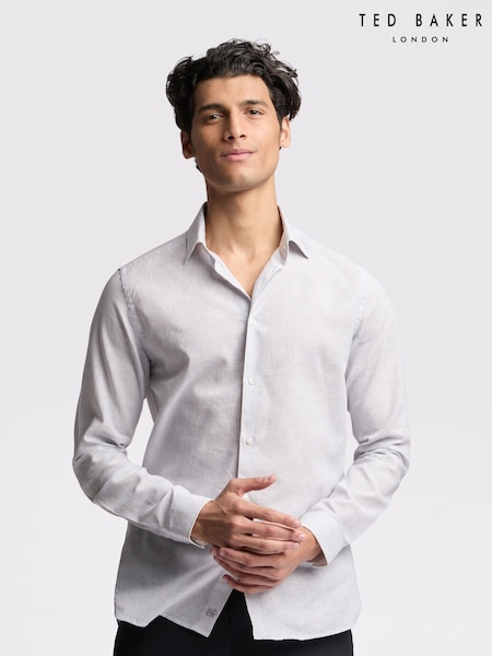 Ted Baker Blue Slim Kay Duckegg Stripe Shirt (F42973) | £79