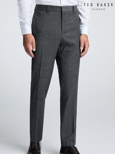 Ted Baker Grey Slim Sagan Check Trousers (F42974) | £140