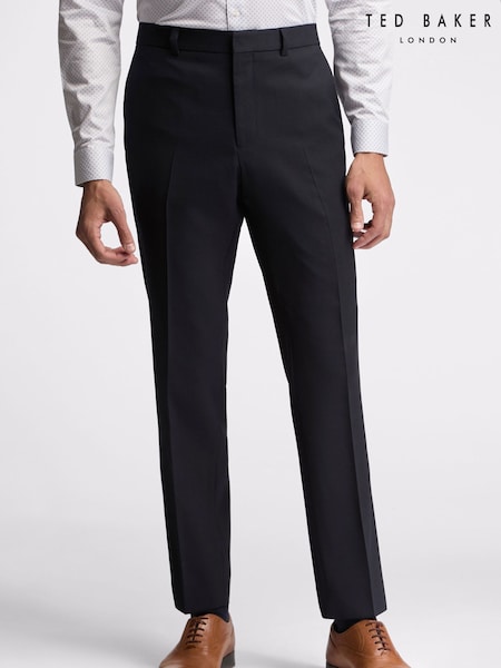 Ted Baker Blue Slim Kepler Basket Weave Trousers (F42982) | £140