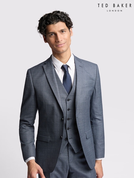 Ted Baker Blue Slim Riley Ptooth Jacket (F43092) | £259