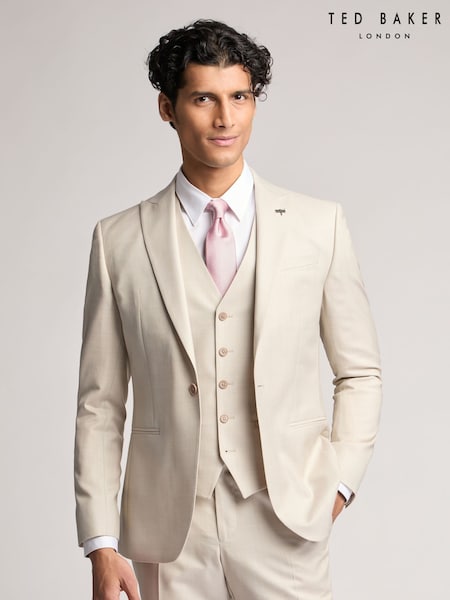 Ted Baker Natural Turner Sharkskin Jacket (F43130) | £259