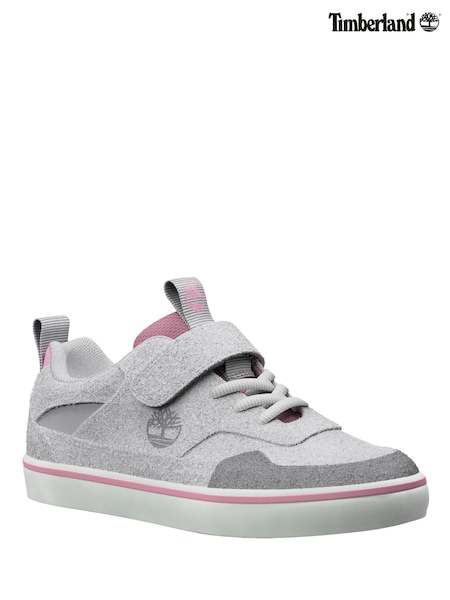 Timberland Stone Jump Hook and Loop Low Trainers (F43159) | £45