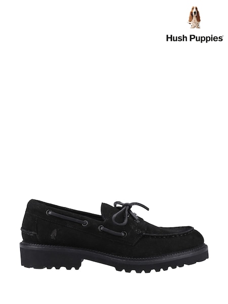 Hush Puppies Geri Black Shoes (F43310) | £90