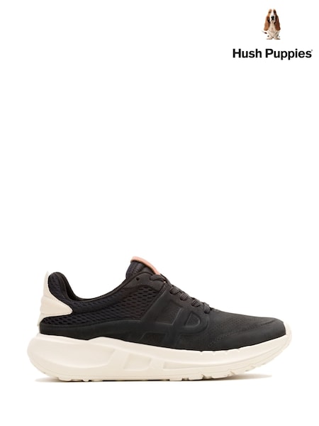 Hush Puppies Seventy8 Runner Black Trainers (F43316) | £85