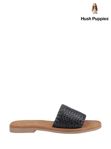 Hush Puppies Hetty Slide Black Sandals (F43343) | £43