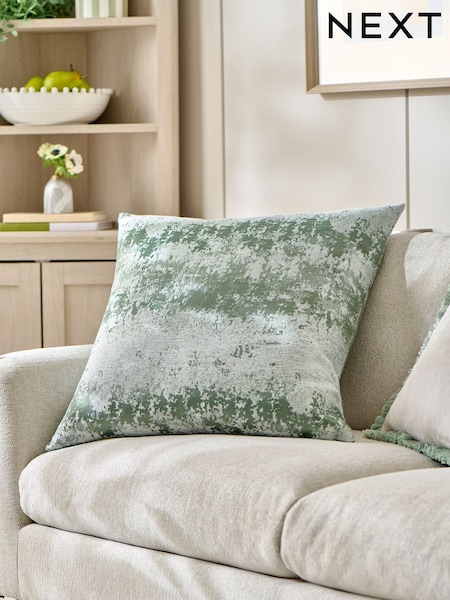 Dark Green 59 x 59cm Abstract Jacquard Cushion (F43534) | £16