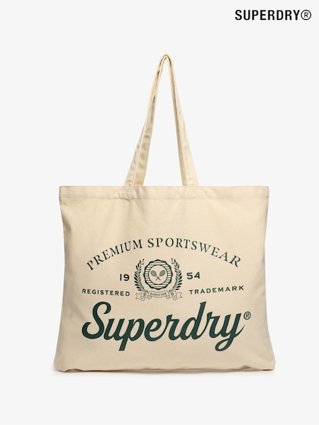 Superdry Cream 100% Cotton Tote Bag (F43578) | £6