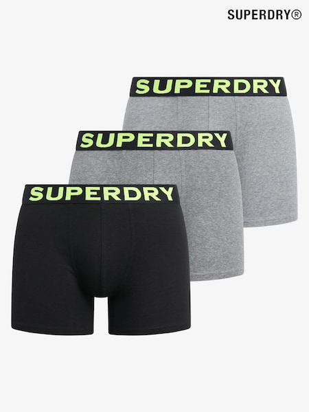 Superdry Grey Boxers 3 Pack (F43579) | £30