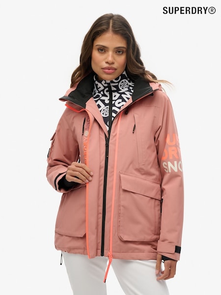 Superdry Pink Ski Ultimate Rescue Jacket (F43588) | £275