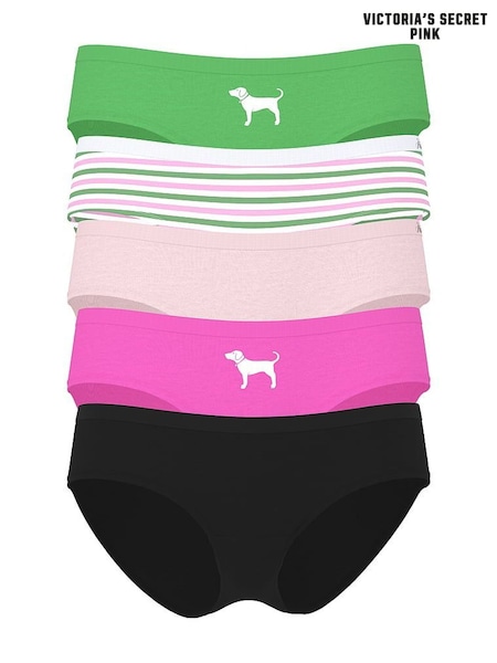 Victoria's Secret PINK White Hipster 5 Pack Knickers (F43622) | £27