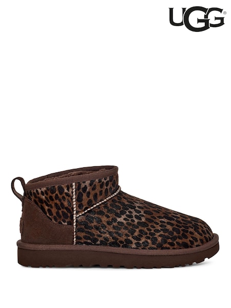 UGG Leopard Classic Ultra Mini Boots (F43726) | £155