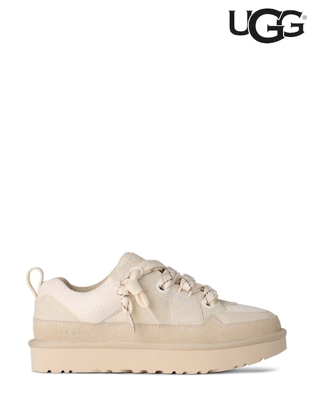 UGG Cream Lo Lowmel Trainers (F43731) | £125