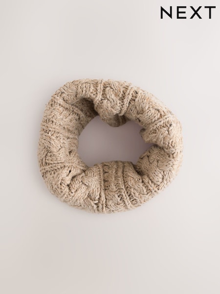 Neutral Cable Knit Snood (1-16yrs) (F43745) | £7 - £10