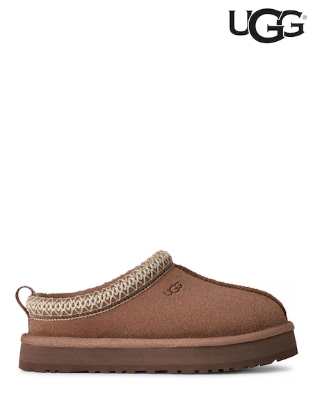UGG Mink Brown Kids Tazz Slippers (F43757) | £85
