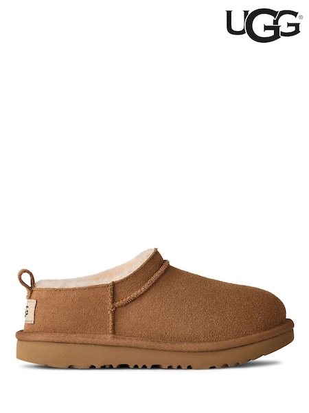 UGG Tan Brown Kids Classic Micro Boots (F43758) | £85