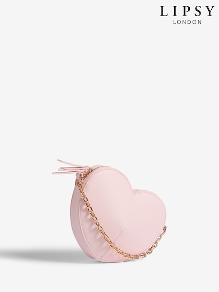 Lipsy Pink Love Heart Cross-Body Bag (F43773) | £32