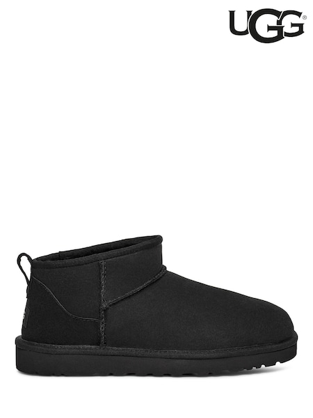 UGG Black Classic Ultra Mini Boots (F43802) | £145