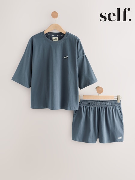 Blue Self. Shorts And T-Shirt Pyjamas Set (F43901) | £22