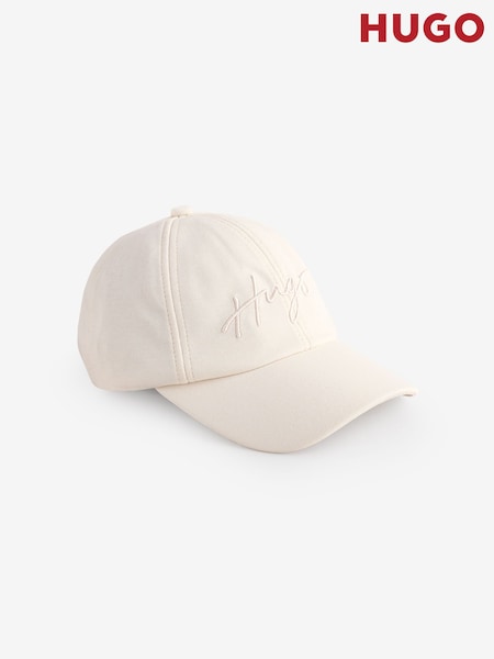 HUGO Cream Ally Logo Cap (F44073) | £45