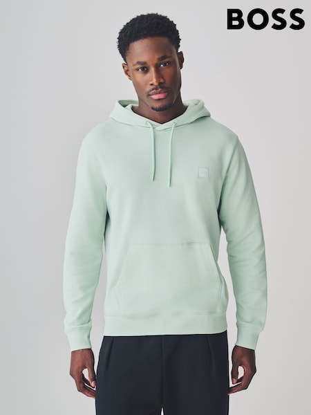 BOSS Navy Wetalk Logo Patch Terry Hoodie (F44108) | £119
