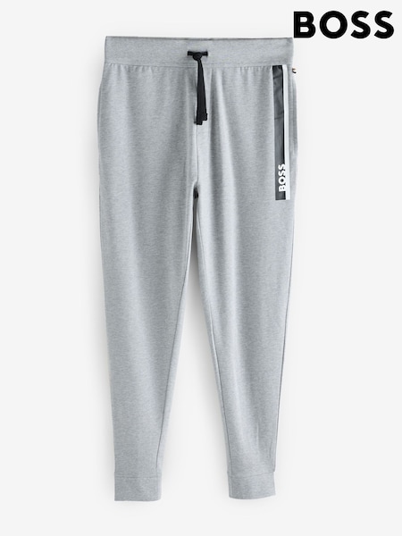BOSS Grey 100% Cotton Authentic Logo Joggers (F44114) | £79