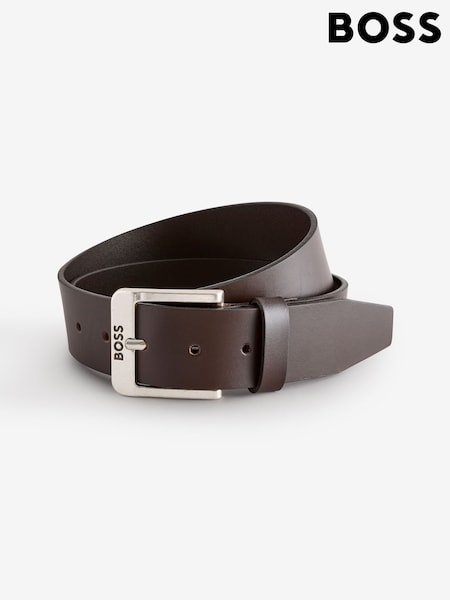 BOSS Brown Logo Belt (F44131) | £59