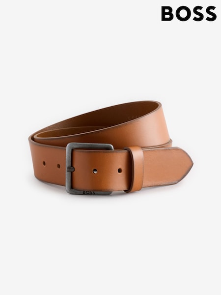 BOSS Brown Logo Belt (F44136) | £59