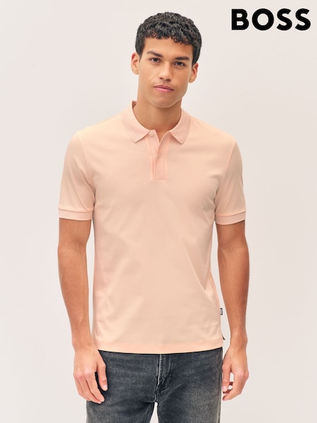 BOSS Orange Phillipson Slim-Fit 100% Cotton Polo Shirt (F44138) | £119