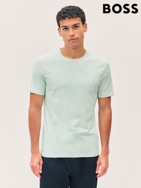 BOSS Blue Relaxed-Fit Logo T-Shirt (F44149) | £45