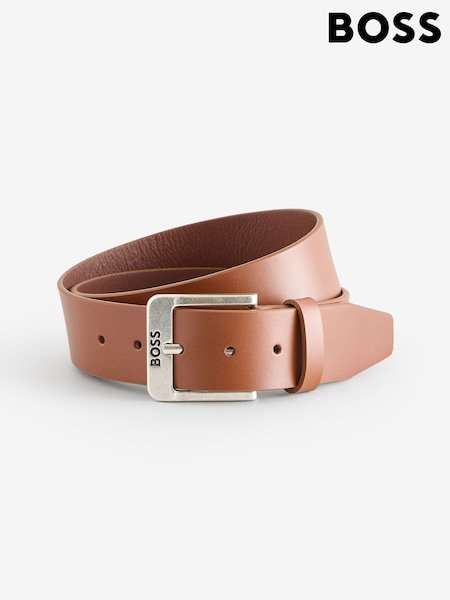 BOSS Brown Logo Belt (F44166) | £59