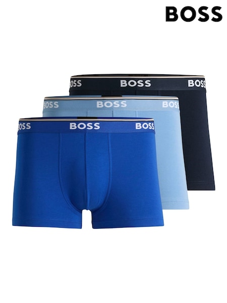 BOSS Blue Power Logo Boxers 3 Pack (F44174) | £42