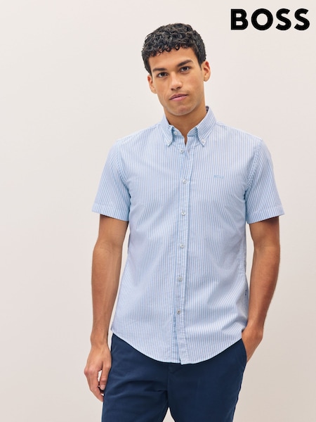 BOSS Sky Blue Roan Slim-Fit Shirt (F44192) | £99