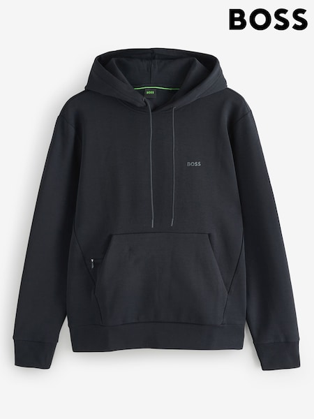 BOSS Black Regular-Fit Logo Hoodie (F44295) | £159