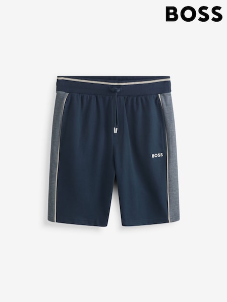 BOSS Blue Side Panel Detail Logo Shorts (F44330) | £89