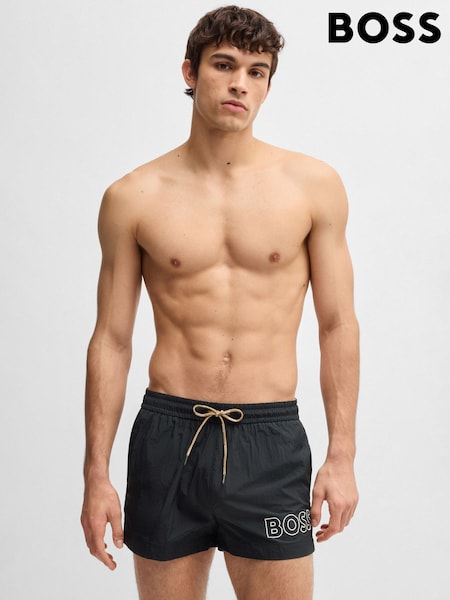 BOSS Black Mooneye Logo Swim Shorts (F44359) | £49