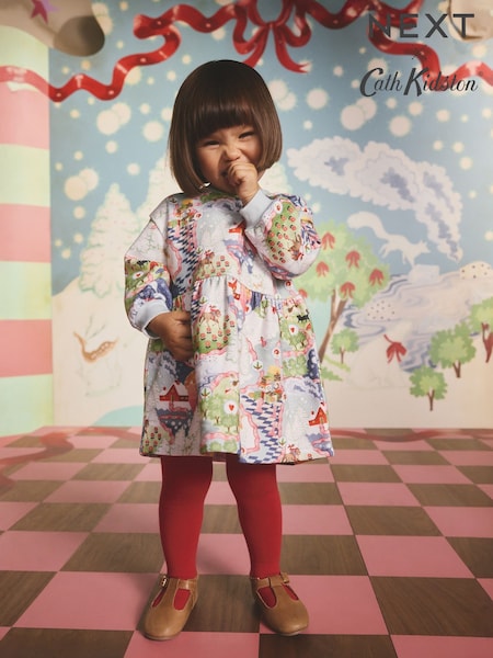 White Cath Kidston Christmas Sweat Dress (3mths-7yrs) (F44560) | £13 - £15