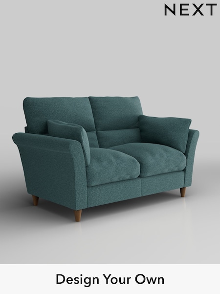 Chunky Chenille/Mid Teal Green Hartley Highback Relaxed Sit (F44651) | £1,125