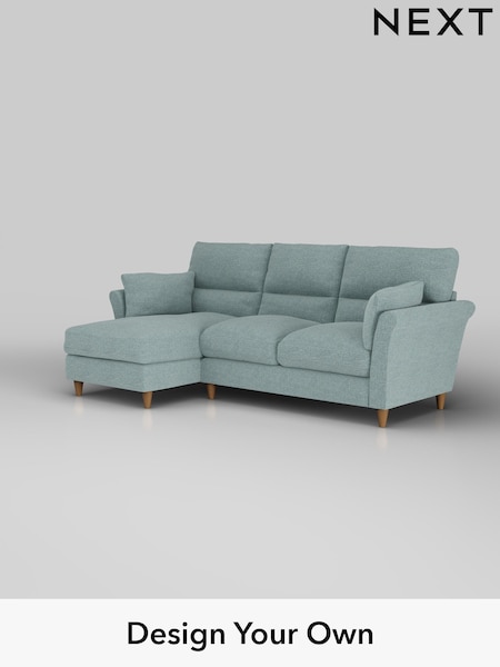 Chunky Chenille/Light Teal Green Hartley Highback Relaxed Sit (F44661) | £1,950