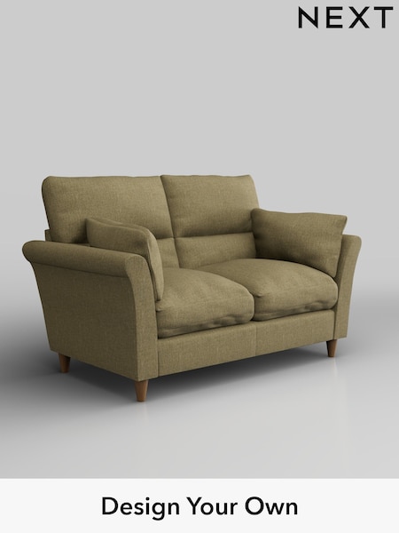 Chunky Weave/Dark Moss Green Hartley Highback Relaxed Sit (F44663) | £1,125