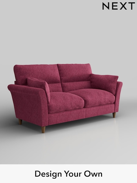 Cotswold Chenille/Dark Raspberry Pink Hartley Highback Relaxed Sit (F44671) | £1,325