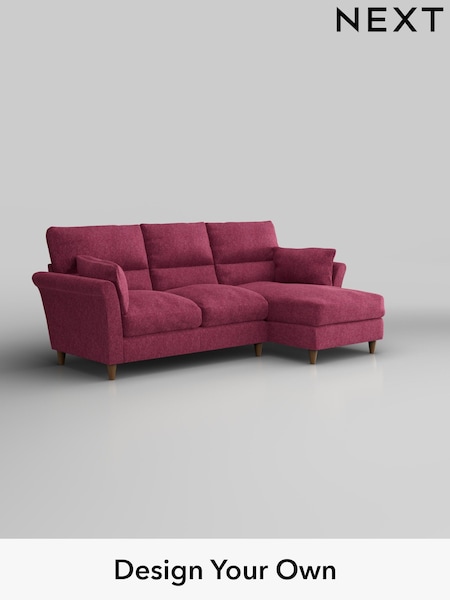 Cotswold Chenille/Dark Raspberry Pink Hartley Highback Relaxed Sit (F44671) | £1,950