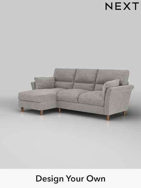 Cotswold Chenille/Silver Grey Hartley Highback Relaxed Sit (F44688) | £1,950